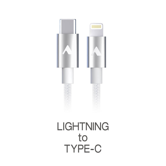 PD対応 Lightning TYPE-C ケーブル 1m （LAC-M100 BK/W）