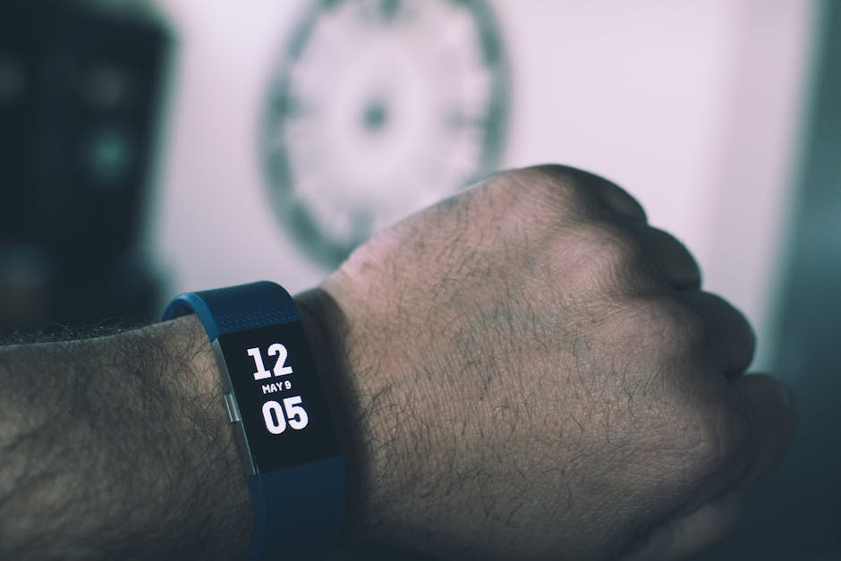 ブルーfitbit Charge Display 12：055月9日