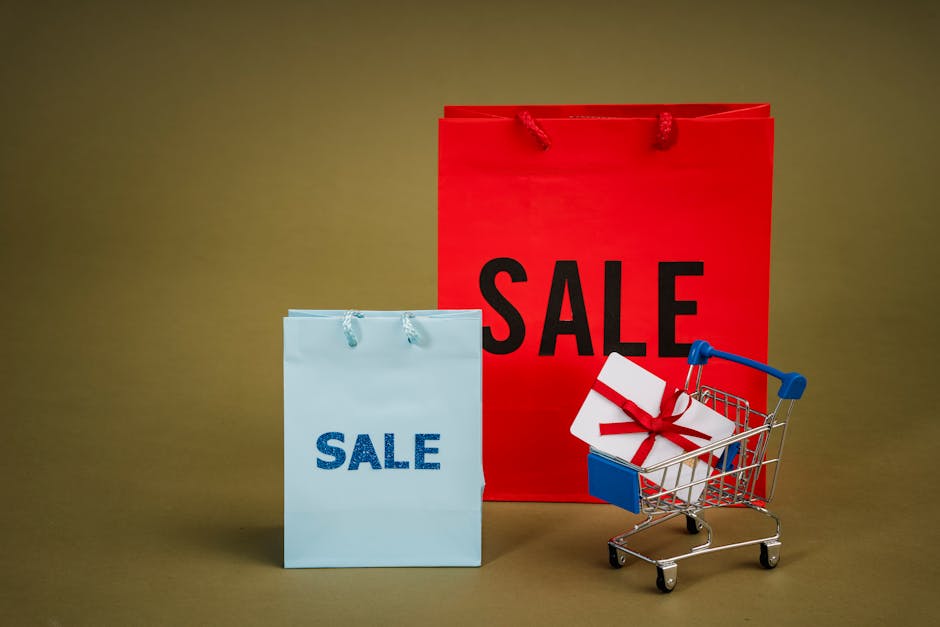 その横に紙袋が付いているミニ手押し車の写真