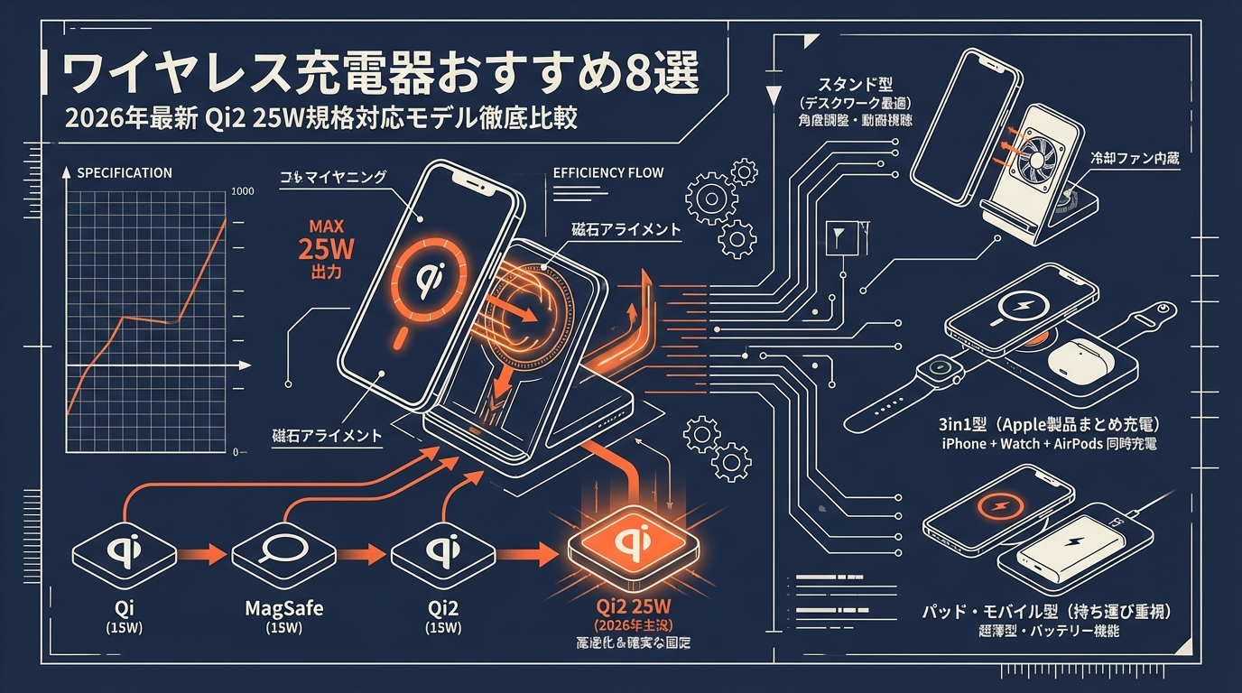 ワイヤレス充電器おすすめ8選 アイキャッチPC用