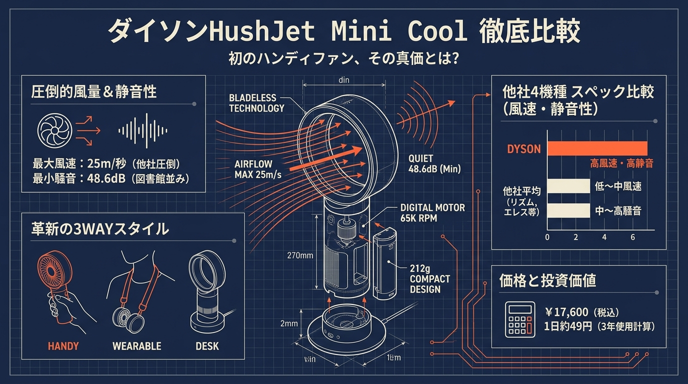 ダイソンHushJet Mini Cool徹底比較 アイキャッチ（PC用）
